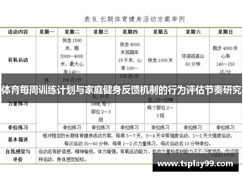 体育每周训练计划与家庭健身反馈机制的行为评估节奏研究